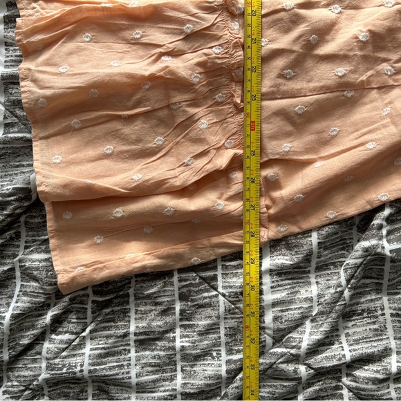 LOFT Peach Polka Dot Sun Dress with Bow - Picture 16 of 16